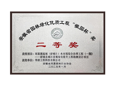 马鞍山荣获2025“徽园杯”奖二等奖